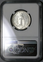 1928 NGC MS 63+ Guatemala 1/4 Quetzal Bird Silver Mint State Coin (21040402D)