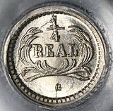 1878-G PCGS MS 67 Guatemala 1/4 Real GEM Volcanos Silver Coin (21112003C)