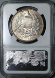 1894 NGC AU 58 Guatemala Un Peso 90% Silver Dollar Coin (21011101C)