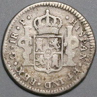 1772 G Guatemala 1 Real Charles III Spain Colonial Scarce 3 Year Silver Coin (23122703R)