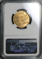 1932 NGC MS 65 Guatemala 2 Centavos Quetzal Bird Mint State Coin (21042106D)