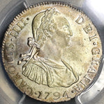 1794-NG PCGS MS 63 Guatemala 2 Reales Colonial Spain Silver Coin POP 2/1 (19061304C)