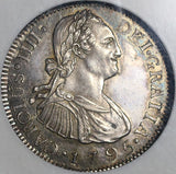 1795-NG NGC MS 62 Guatemala 2 Reales Colonial Spain Silver Coin POP 2/2  (21062803C)
