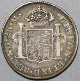 1815 Guatemala 2 Reales VF Colonial Spain Nueva Granada Silver Coin (21043001R)