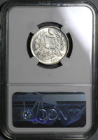 1898 NGC MS 64+ Guatemala 2 Reales Mint State Silver Coin (20032301D)