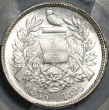 1898 PCGS MS 64 Guatemala Silver 2 Reales Quetzal Bird Justice Coin (21032102C)