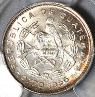 1956 PCGS MS 67 Guatemala 5 Centavos GEM BU Silver Coin Pop 5/0 (16032001D)