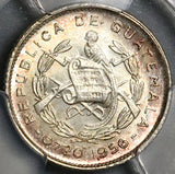 1956 PCGS MS 67 Guatemala 5 Centavos Kapok Tree Gem Mint State Silver Coin (15110804D
