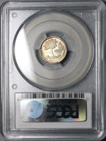 1956 PCGS MS 67 Guatemala 5 Centavos Kapok Tree Gem Mint State Silver Coin (15110804D