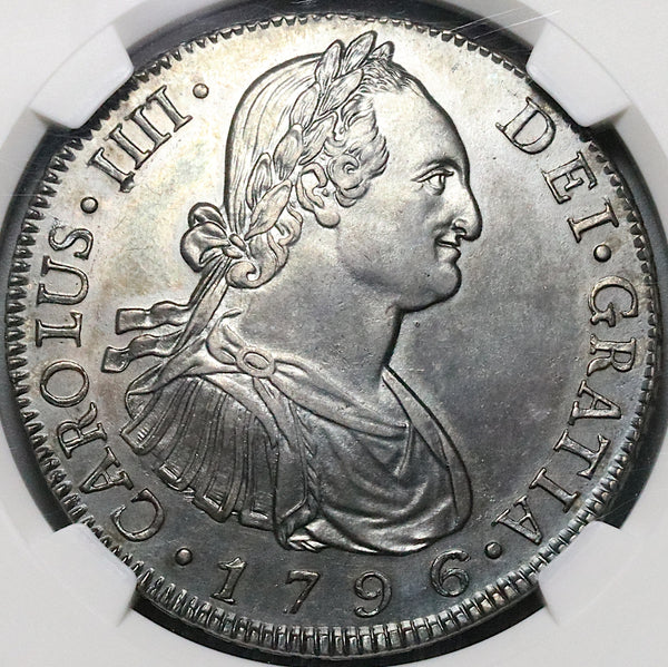 クリア【希少‼︎】古代ローマ帝国の　コレクション　8枚セット 1796 NGC AU 55 Guatemala 8 Reales Spain Colony Charles IV Coin