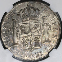1796 NGC AU 55 Guatemala 8 Reales Spain Colony Charles IV Coin (22041702C)