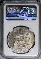 1796 NGC AU 55 Guatemala 8 Reales Spain Colony Charles IV Coin (22041702C)