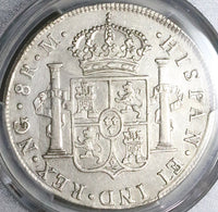 1797/6 PCGS AU Guatemala 8 Reales Spain Colony Charles IV Overdate Coin (23010602D