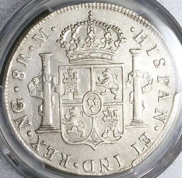 1797/6 PCGS AU Guatemala 8 Reales Spain Colony Charles IV Overdate