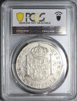 1797/6 PCGS AU Guatemala 8 Reales Spain Colony Charles IV Overdate Coin (23010602D