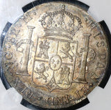 1800 NGC AU 58 Guatemala 8 Reales Spain Colony Mint Silver Coin (21030101C)