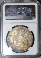 1800 NGC AU 58 Guatemala 8 Reales Spain Colony Mint Silver Coin (21030101C)