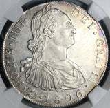 1806 NGC AU 55 Guatemala 8 Reales Spain Colony Silver Coin POP 2/3 (20110502C)