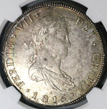 1815 NGC MS 61 Guatemala 8 Reales Spain Colony Mint State Silver Coin POP 2/2 (22030602C)