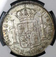 1815 NGC MS 61 Guatemala 8 Reales Spain Colony Mint State Silver Coin POP 2/2 (22030602C)