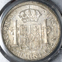 1816 PCGS AU 58 Guatemala 8 Reales Spain Colony Silver Coin POP 2/1 (21091101D)