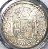 1816 PCGS AU 58 Guatemala 8 Reales Spain Colony Silver Coin POP 2/1 (21091101D)