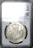 1821 NGC MS 60 Guatemala 8 Reales Spain Colony Mint State Silver Coin (21090602C)