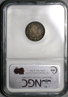 1866 NGC AU 55 Hong Kong 10 Cent Silver Britain Empire Coin (20021402C)