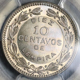 1954 PCGS MS 67 Honduras 10 Centavos Gem Mint State Coin (21070803C)