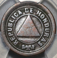 1901/0 PCGS F 12  Honduras 1 Centavo Pyramid Coin 98K Minted POP 1/0 (20070505C)