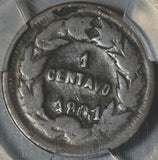 1901/0 PCGS F 12  Honduras 1 Centavo Pyramid Coin 98K Minted POP 1/0 (20070505C)
