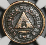 1904 NGC VF Det Honduras 1 Centavo Pyramid Rare Date Coin (21011205R)