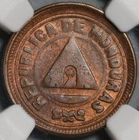 1907 NGC MS 63 Honduras 1 Centavo Large UN Coin (20100401C)