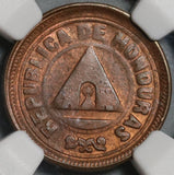 1907 NGC MS 63 Honduras 1 Centavo Large UN Coin (20100401C)