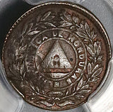1910 PCGS AU 50 Honduras 1 Centavo Mule with 5 Centavos Coin KM 67 (21080302C)