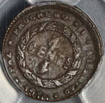 1910 PCGS AU 50 Honduras 1 Centavo Mule with 5 Centavos Coin KM 67 (21080302C)