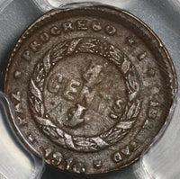 1910 PCGS AU 50 Honduras 1 Centavo Mule with 5 Centavos Coin KM 67 (21080302C)