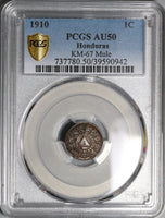 1910 PCGS AU 50 Honduras 1 Centavo Mule with 5 Centavos Coin KM 67 (21080302C)