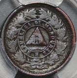 1910 PCGS F 15  Honduras 1 Centavo Inverted 9 Mint Error POP 1/0 (20071201C)