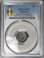 1910 PCGS F 15  Honduras 1 Centavo Inverted 9 Mint Error POP 1/0 (20071201C)