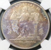 1881 NGC VF Honduras 1 Peso Standing Liberty Silver 26K Coin (23010401C)