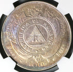 1881 NGC VF Honduras 1 Peso Standing Liberty Silver 26K Coin (23010401C)