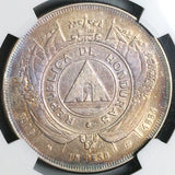 1881 NGC VF Honduras 1 Peso Standing Liberty Silver 26K Coin (23010401C)