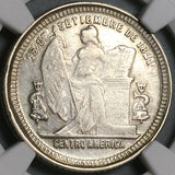 1899/88 NGC AU 53 Honduras 25 Centavos Standing Liberty Coin 30k POP 1/0 (23030302C)