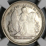 1899/88 NGC AU 53 Honduras 25 Centavos Standing Liberty Coin 30k POP 1/0 (23030302C)