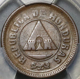 1913 PCGS VF 35 Honduras 2 Centavos 2/UN Centavo Pyramid Coin (20101702R)
