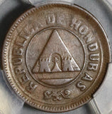 1913 PCGS VF 35 Honduras 2 Centavos 2/UN Centavo Pyramid Coin (20101702R)