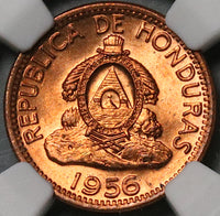 1956 NGC MS 65 RD Honduras 2 Centavos de Lempira Red Coin (23031301C)