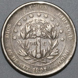 1871 Honduras 50 Centavos Rare 40K Silver Coin (20020902R)