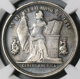1884 NGC VF Det Honduras 50 Centavos Silver Pyramid Coin (21080802C)
